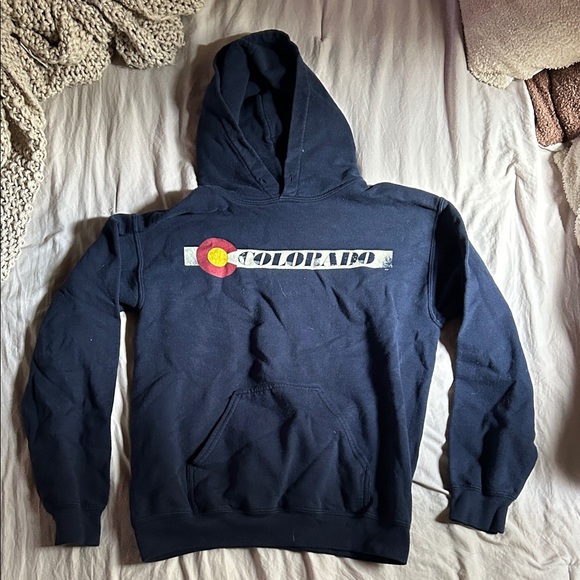 Gildan Navy Blue Colorado Hoodie - Picture 1 of 1